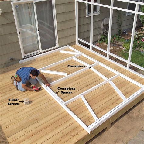 Wie man eine Veranda baut: Screen Porch Construction